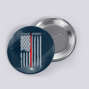 Thin Red Line American Flag Button