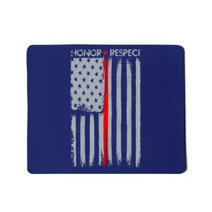 Thin Red Line American Flag Mousepad