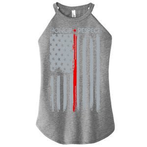 Thin Red Line American Flag Women’s Perfect Tri Rocker Tank