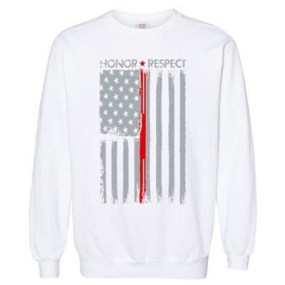 Thin Red Line American Flag Garment-Dyed Sweatshirt