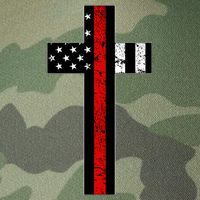 Thin Red Line Cross Firefighter Legacy Tie Dye Trucker Hat