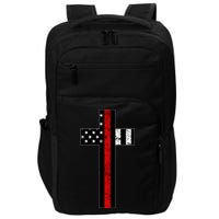 Thin Red Line Cross Firefighter Impact Tech Backpack