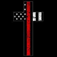 Thin Red Line Cross Firefighter Backpack