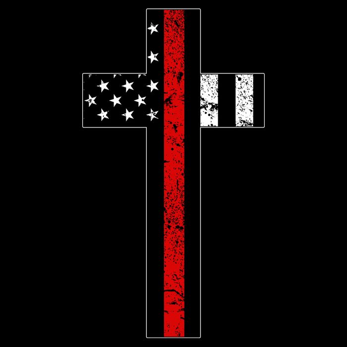 Thin Red Line Cross Firefighter Backpack