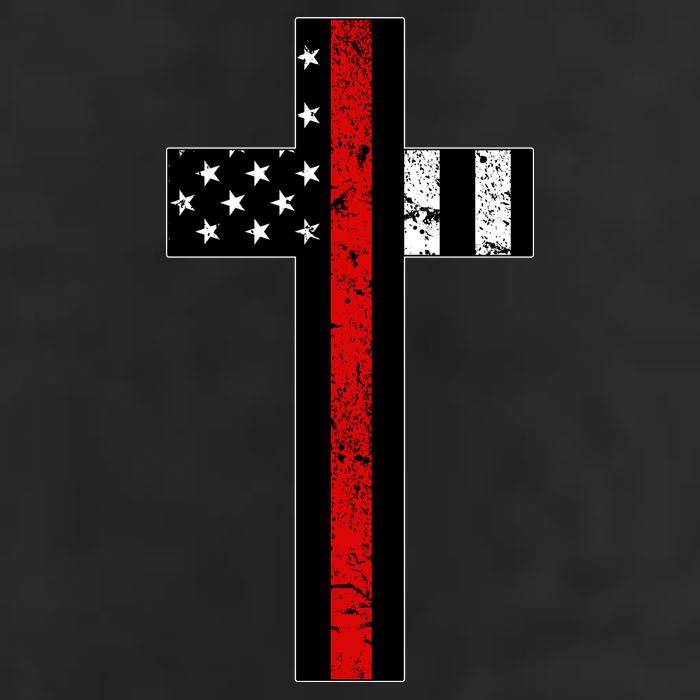 Thin Red Line Cross Firefighter 15oz Campfire Ceramic Mug