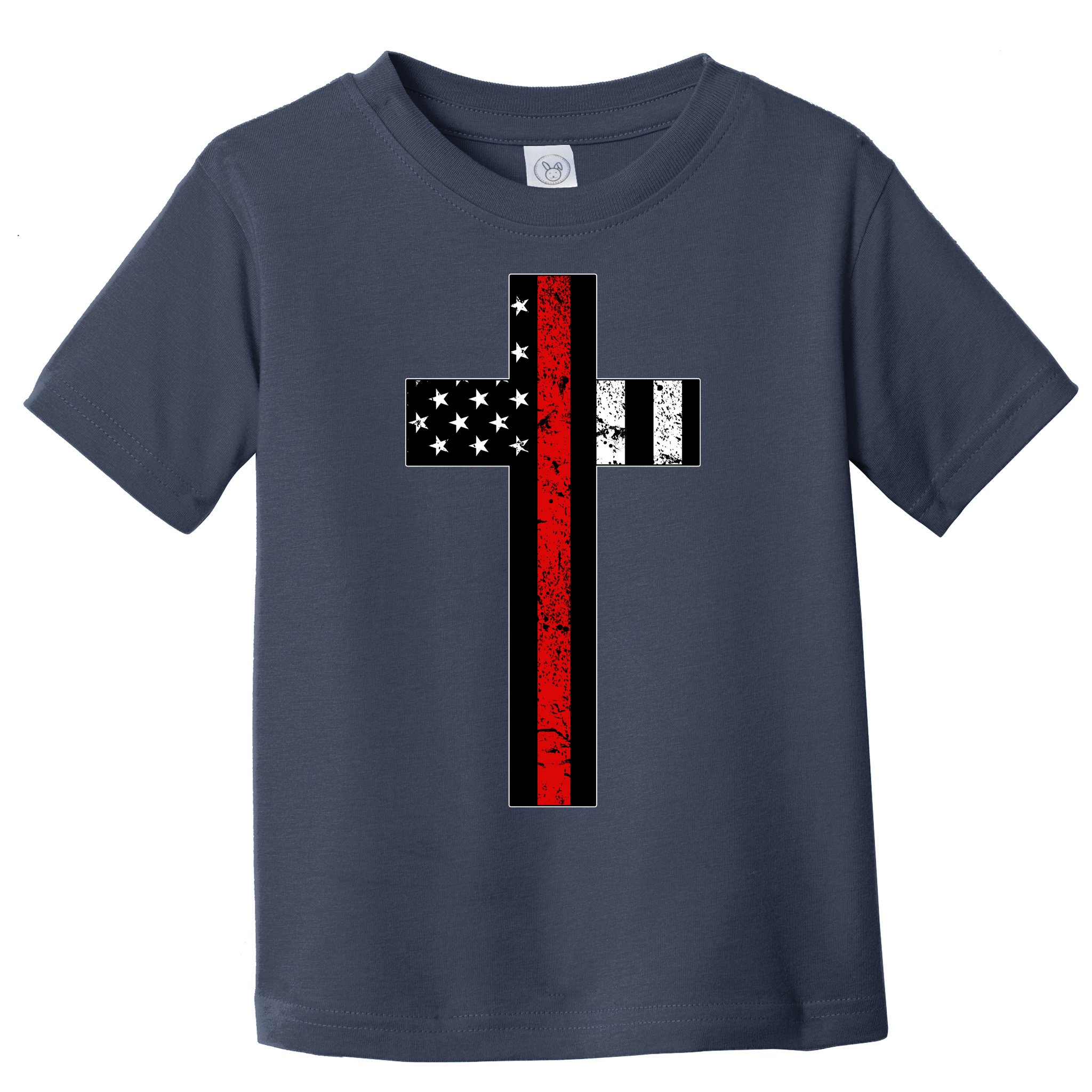 Thin Red Line Cross Firefighter Toddler T-Shirt