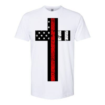 Thin Red Line Cross Firefighter Softstyle® CVC T-Shirt