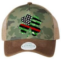Thin Red Line St Patrick's Day Irish Clover Legacy Tie Dye Trucker Hat