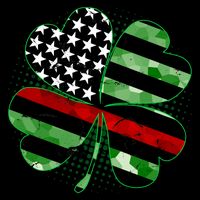 Thin Red Line St Patrick's Day Irish Clover Mug