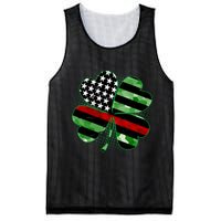 Thin Red Line St Patrick's Day Irish Clover Mesh Reversible Basketball Jersey Tank