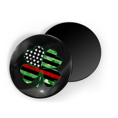 Thin Red Line St Patrick's Day Irish Clover Magnet