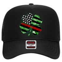 Thin Red Line St Patrick's Day Irish Clover Trucker Hat