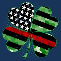 Thin Red Line St Patrick's Day Irish Clover Infant Baby Jersey Bodysuit