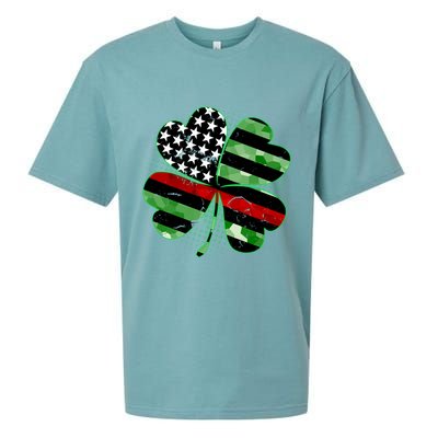 Thin Red Line St Patrick's Day Irish Clover Sueded Cloud Jersey T-Shirt