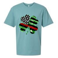 Thin Red Line St Patrick's Day Irish Clover Sueded Cloud Jersey T-Shirt