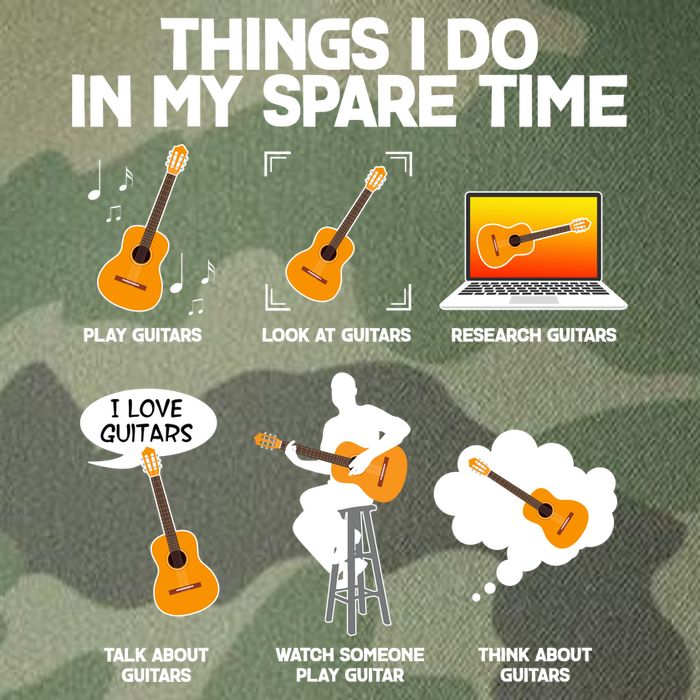 Things I Do In My Spare Time Guitar Fan Legacy Tie Dye Trucker Hat