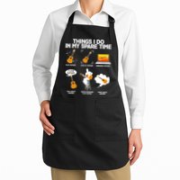 Things I Do In My Spare Time Guitar Fan Apron