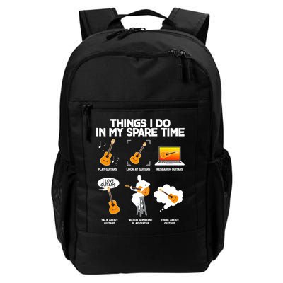 Things I Do In My Spare Time Guitar Fan Backpack