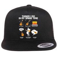 Things I Do In My Spare Time Guitar Fan Flatbill Hat