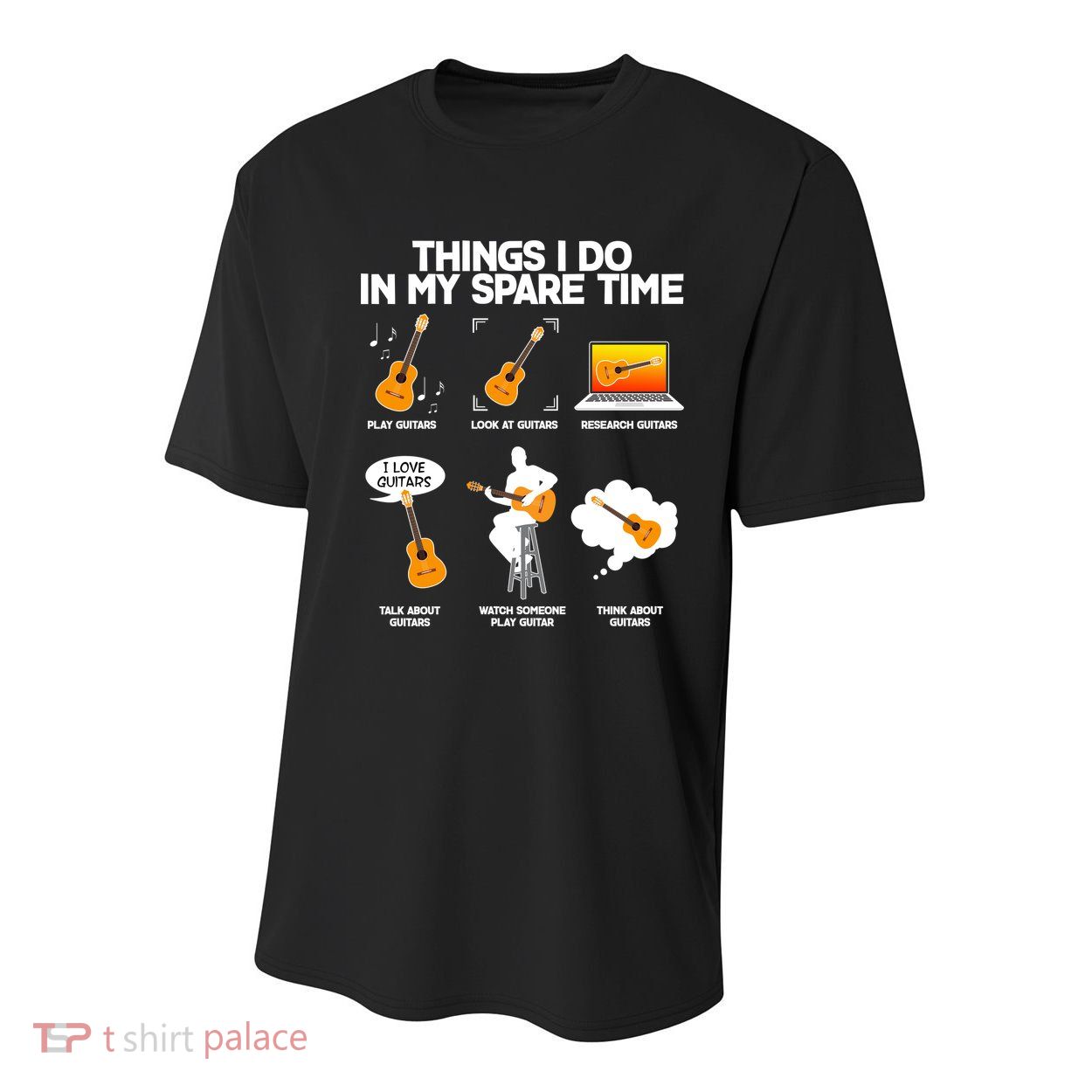 Things I Do In My Spare Time Guitar Fan Youth Performance Sprint T-Shirt