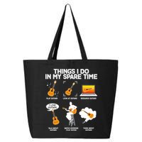Things I Do In My Spare Time Guitar Fan 25L Jumbo Tote