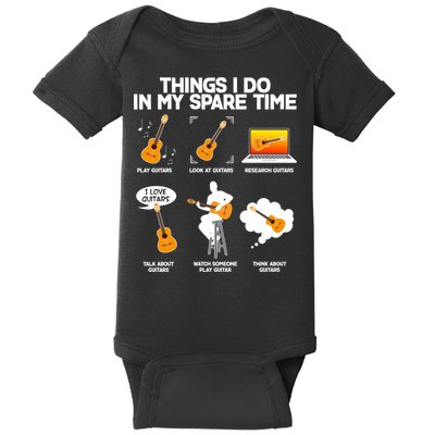 Things I Do In My Spare Time Guitar Fan Baby Bodysuit