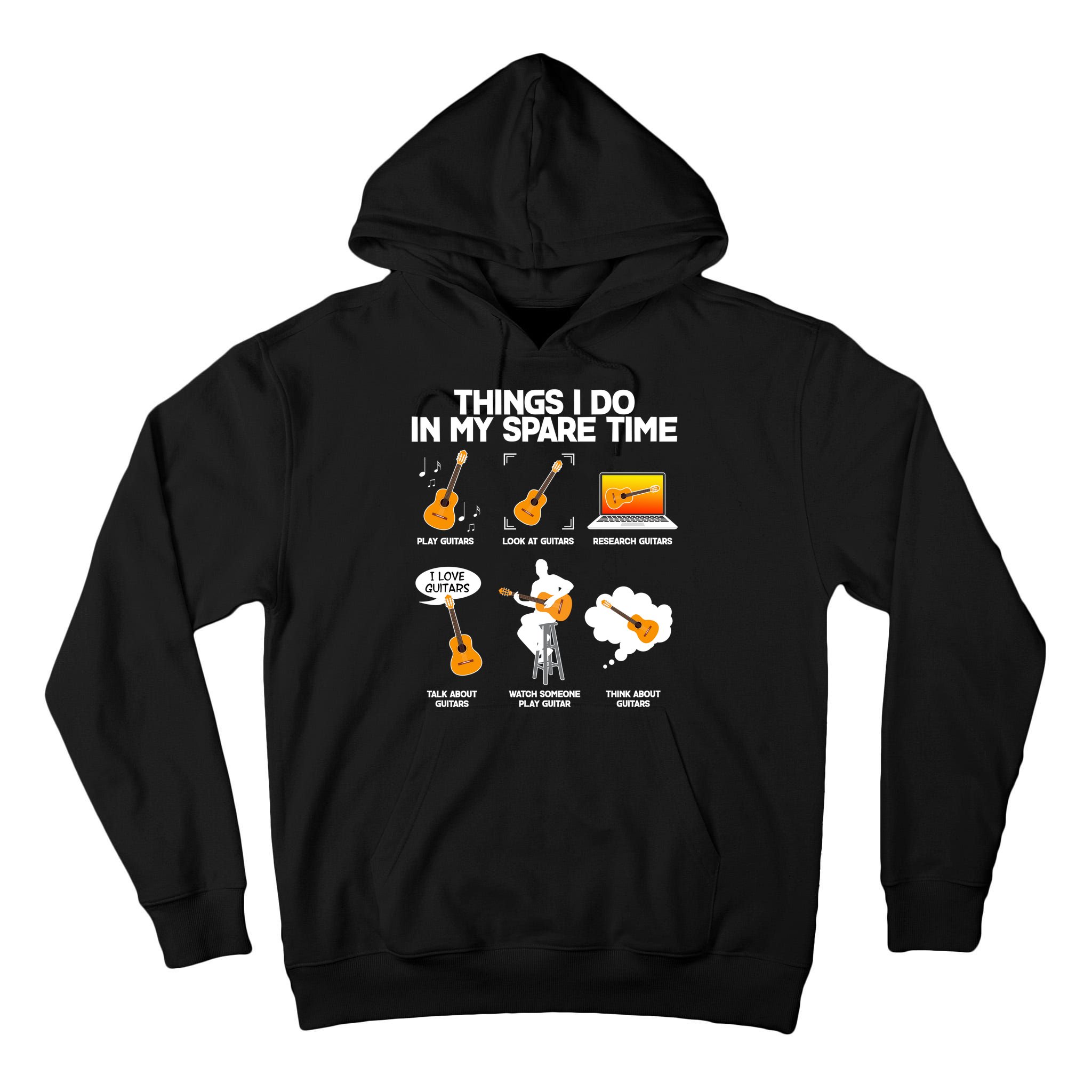 Things I Do In My Spare Time Guitar Fan Tall Hoodie