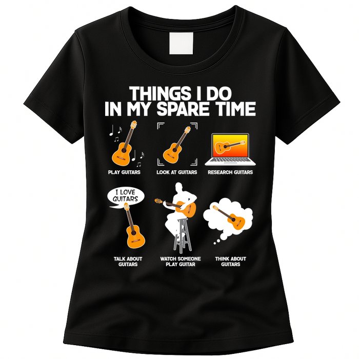 Things I Do In My Spare Time Guitar Fan Womens T-Shirt