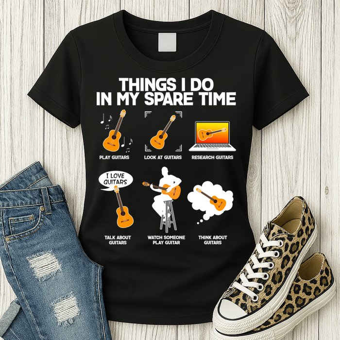 Things I Do In My Spare Time Guitar Fan Womens T-Shirt