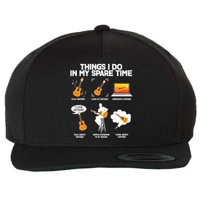 Things I Do In My Spare Time Guitar Fan Wool Snapback Cap