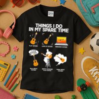 Things I Do In My Spare Time Guitar Fan Kids T-Shirt