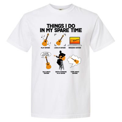 Things I Do In My Spare Time Guitar Fan Garment-Dyed Heavyweight T-Shirt