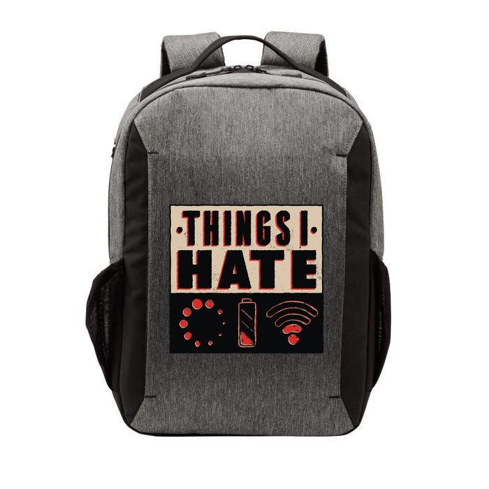 Things I Hate Bad Service Vector Backpack