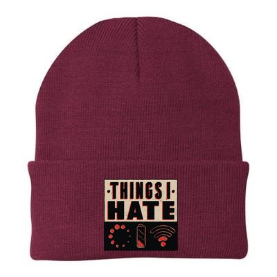 Things I Hate Bad Service Knit Cap Winter Beanie