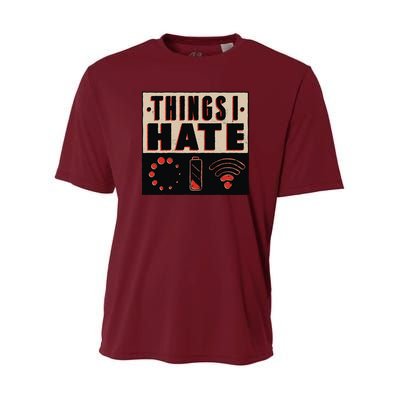 Things I Hate Bad Service Youth Performance Sprint T-Shirt