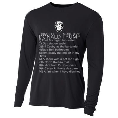 Things I Trust More Than Donald Trump Cooling Performance Long Sleeve Crew