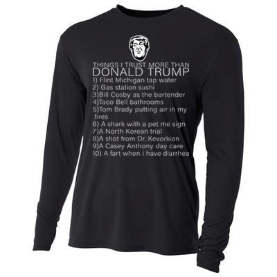 Things I Trust More Than Donald Trump Cooling Performance Long Sleeve Crew