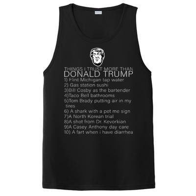 Things I Trust More Than Donald Trump PosiCharge Competitor Tank