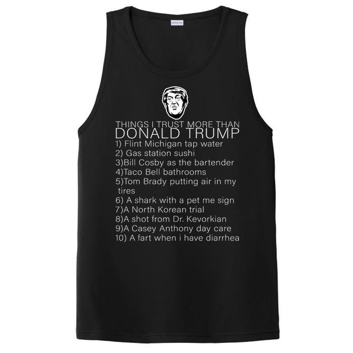 Things I Trust More Than Donald Trump PosiCharge Competitor Tank