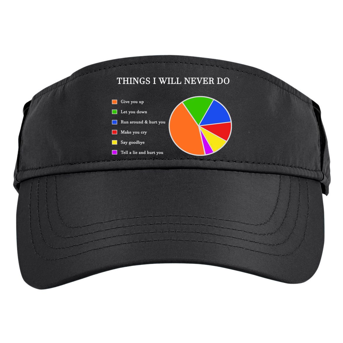 Things I Will Never Do Funny Adult Drive Performance Visor