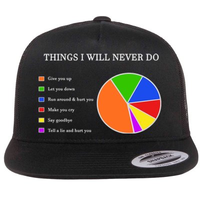 Things I Will Never Do Funny Flat Bill Trucker Hat