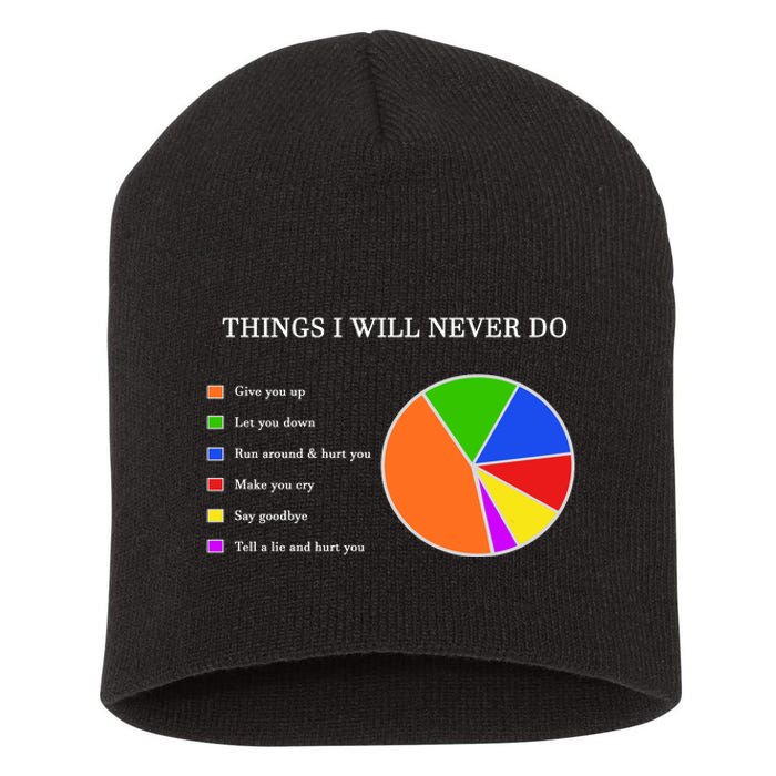 Things I Will Never Do Funny Short Acrylic Beanie