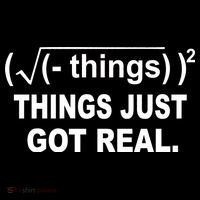 Things Just Got Real Funny Math City Backpack