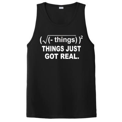 Things Just Got Real Funny Math PosiCharge Competitor Tank