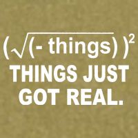 Things Just Got Real Funny Math Garment-Dyed Women's Muscle Tee