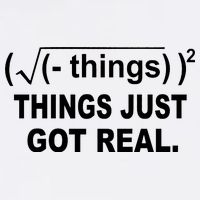 Things Just Got Real Funny Math Garment-Dyed Sweatshirt