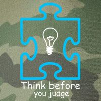 Think Before You Judge Autism Awareness  Legacy Tie Dye Trucker Hat