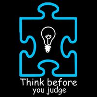 Think Before You Judge Autism Awareness  City Backpack