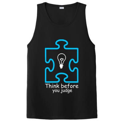 Think Before You Judge Autism Awareness  PosiCharge Competitor Tank