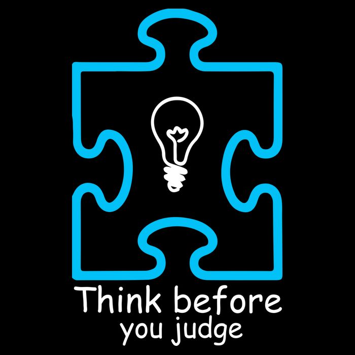 Think Before You Judge Autism Awareness  PosiCharge Competitor Tank